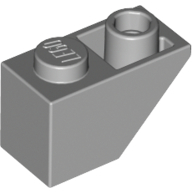 Lego kostka (kostička) 1x2 sklon (šikmá) 45° invertovaná, světle modro šedá (4211437)